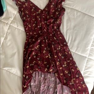 Red flower dress!